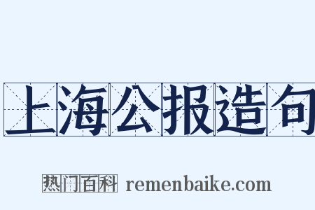 上海公报造句是什么意思的图片